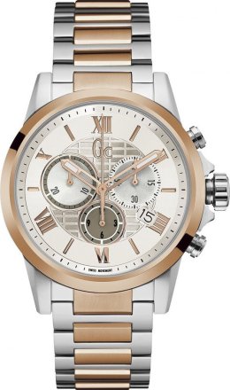 GUESS Collection Two Tone Stainless Steel Chronograph Y08008G1