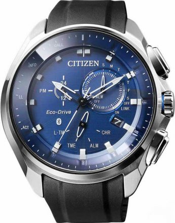 CITIZEN Eco-Drive Bluetooth Black Rubber Strap BZ1020-14L