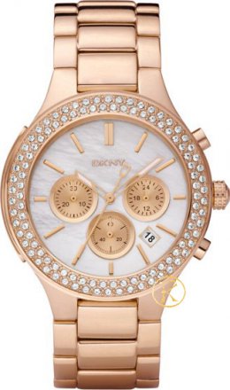 DKNY Chronograph Rose Gold Stainless Steel Bracelet NY8179