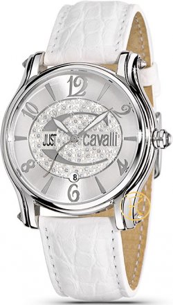 Just CAVALLI Eclipse White Leather Strap  R7251168715