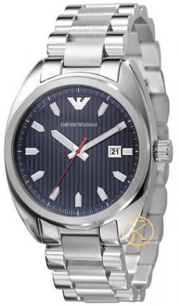 Emporio ARMANI Stainless Steel Bracelet Blue Dial  AR5909