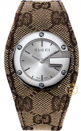 Gucci 104 G-Bandeau YA104503 Silver