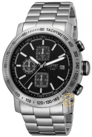 Esprit Atropo Black Dial Stainless Steel Bracelet  EL900221004