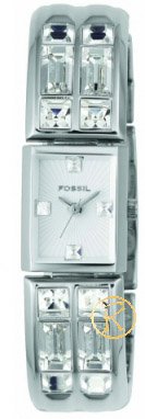 Fossil Women's Analog Glitz Silver Dial Watch ES1939