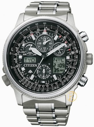 Citizen Super Pilot Eco-Drive Radio Controlled Titanium JY8020-52E