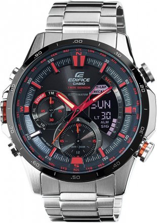 Casio Edifice Twin Sensors Chrono Stainless Steel Bracelet ERA-300DB-1AVER
