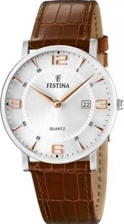 FESTINA Classic Mens Brown Leather Strap F16476/4