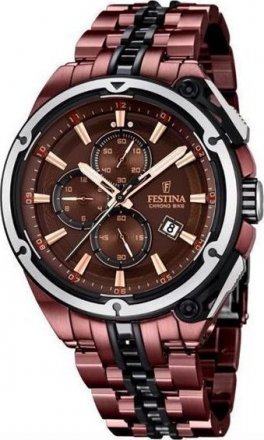 FESTINA Chrono Bike Brown Stainless Steel Chronograph F20203/1