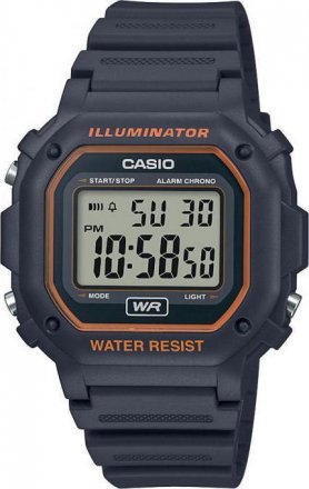 CASIO Collection Black Rubber Strap F-108WH-8A2EF