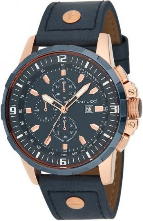 Ferrucci Dark Blue Leather Strap FC1360K.06