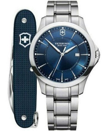 Victorinox Alliance Set Silver Stainless Steel Bracelet 241910.1