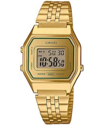 Casio Vintage Gold Stainless Steel Bracelet LA-680WEGV-9AEF