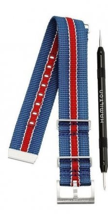 Hamilton H35405741 Pan Europ Auto Blue Fabric Strap
