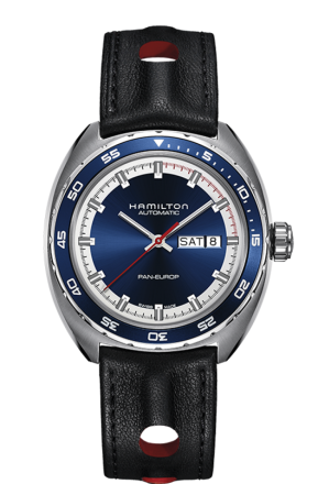 Hamilton H35405741 Pan Europ Auto Blue Fabric Strap