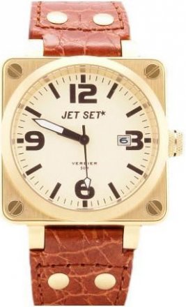 Jet Set Watch Verbier Brown Leather Strap J17907-756