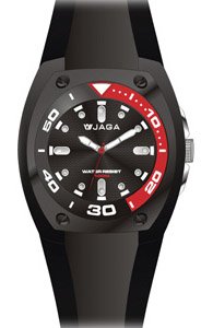 Jaga Sport Black Rubber Strap - AQ115