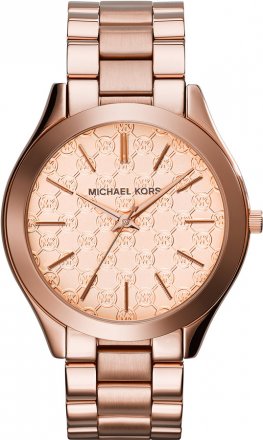 Michael Kors Runway Slim Rose Gold Stainless Steel Bracelet MK3336