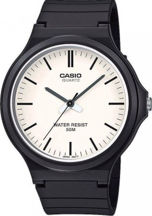 CASIO Collection Black Rubber Strap MW-240-7EVEF