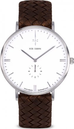 NICK CABANA Talisman Brown Leather Strap NC110