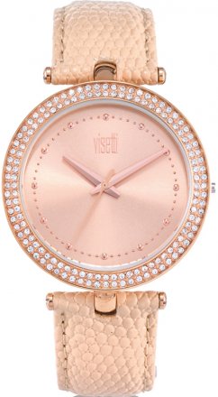 Visetti Fantasia Pink Leather Strap PE-901RL