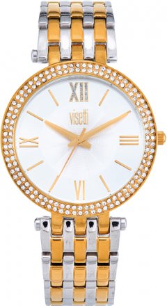 VISETTI Two Tone Stainless Steel Bracelet PE-974SGW