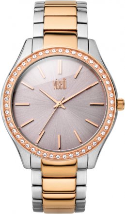 VISETTI Two Tone Stainless Steel Bracelet PE-978SRI