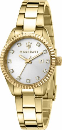 Maserati Competizione Crystals Gold Stainless Steel Bracelet R8853100506