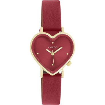 Oozoo Timepieces Red Leather Strap C11454