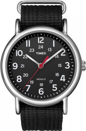Timex Weekender Watch with Black Nylon Strap T2N647