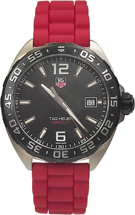 TAG Heuer Formula 1 Red Rubber Strap WAZ1110.FT8023