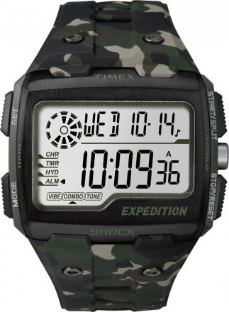 TIMEX Digital Shock Military Rubber Strap TW4B02900