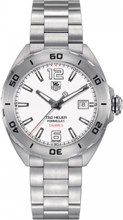 TAG Heuer Analog Display Automatic Self Wind Silver Watch WAZ2114.BA0875