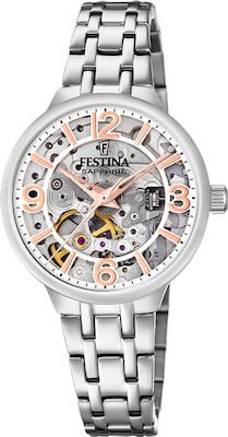 FESTINA SKELETON WOMEN'S STAINLESS STEEL WATCH BRACELET F20614/1