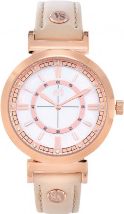 VISETTI Ladies Nude Leather Strap ZT-902RL