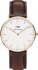 Daniel Wellington Bristol Rose Gold Brown Leather Strap 0511DW (DW00100039)