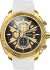 Breeze Pacific Hype Chronograph Gold Stainless Steel Rubber Strap 110331.1