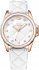 Juicy Couture Women's Stella White Quilted Silicone Dial Watch 1901102