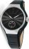 Hoops Dandy Silver Black Leather Strap 2508MC03