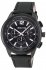 3GUYS Chronograph Black Leather Strap 3G48003