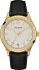 BULOVA Vintage Gold Black Leather Strap 97B147