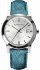 Burberry  Women's City Teal Leather Strap Silver Dial BU9120