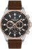 Daniel Klein Brown Leather Strap Men's watch DK.1.13286-4