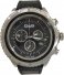 D&G Rhythm Chronograph Black Croco Leather Strap DW0367