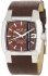 Diesel Brown Dial Steel Leather Strap DZ1090
