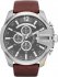 DIESEL Gunmetal Brown Leather Chronograph DZ4290