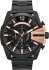 DIESEL Mega Chief Black Chrono Stainless Steel Bracelet DZ4309