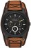 FOSSIL Machine Cuff Brown Leather Strap Chronograph FS4616