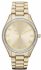 Michael Kors Blake Champagne Dial Gold-tone Stainless Steel Bracelet MK3244