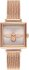 Olivia Burton Square Dial Blush Sunray Rose Gold Stainless Steel Bracelet OB16AM164