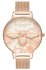 Olivia Burton Abstract Florals Rose Gold Stainless Steel Bracelet OB16VM26